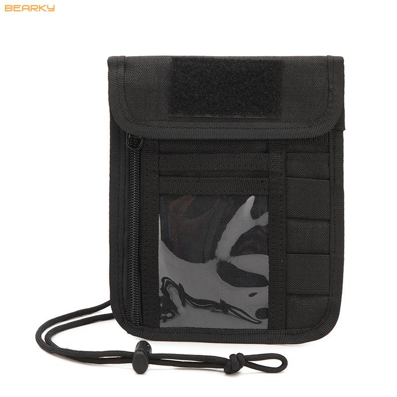 MOLLE-Compatible Tactical Document Pouch with Customizable Patch